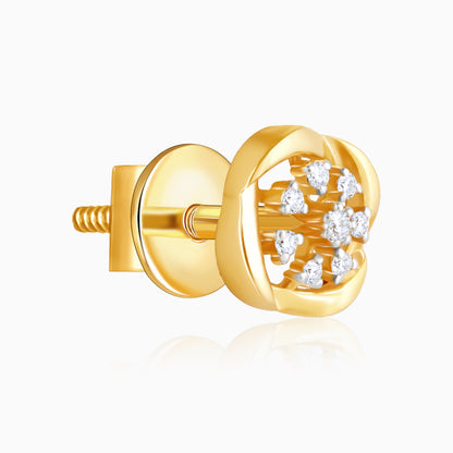 Gold Beauty In Nature Lab Grown Diamond Earrings