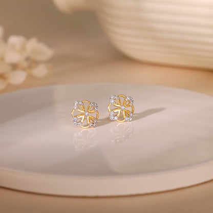 Gold Jivy Lab Grown Diamond Earrings