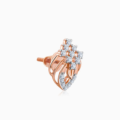 Rose Gold Wonderful Whimsy Diamond Earrings