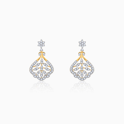 Gold Secret Garden Diamond Earrings