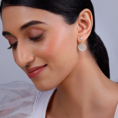 Gold Secret Garden Diamond Earrings