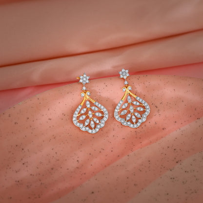 Gold Secret Garden Diamond Earrings