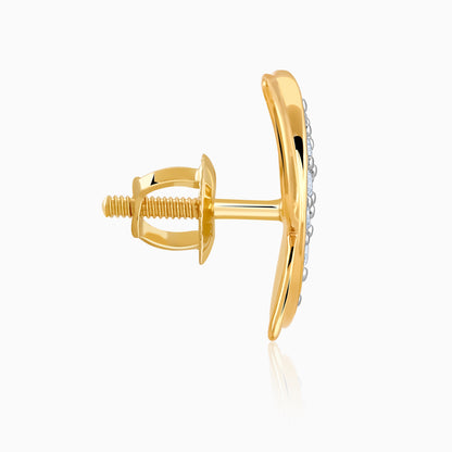 Gold Vlinder Diamond Earrings