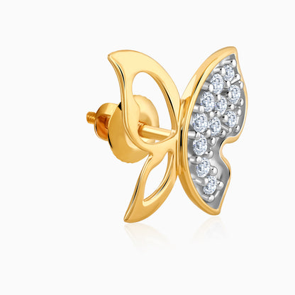 Gold Vlinder Diamond Earrings