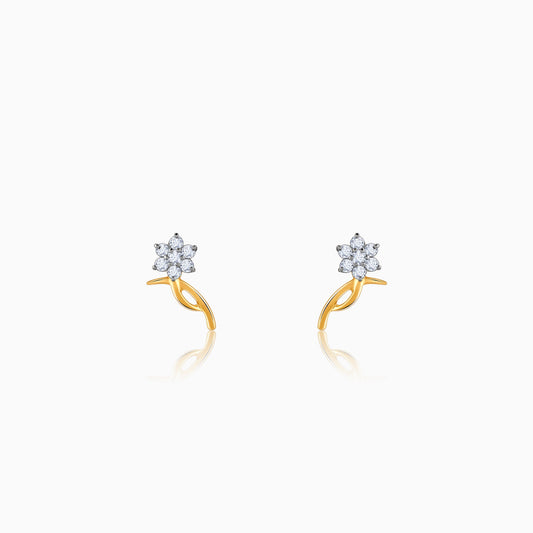 Gold Gleamdance Diamond Earrings