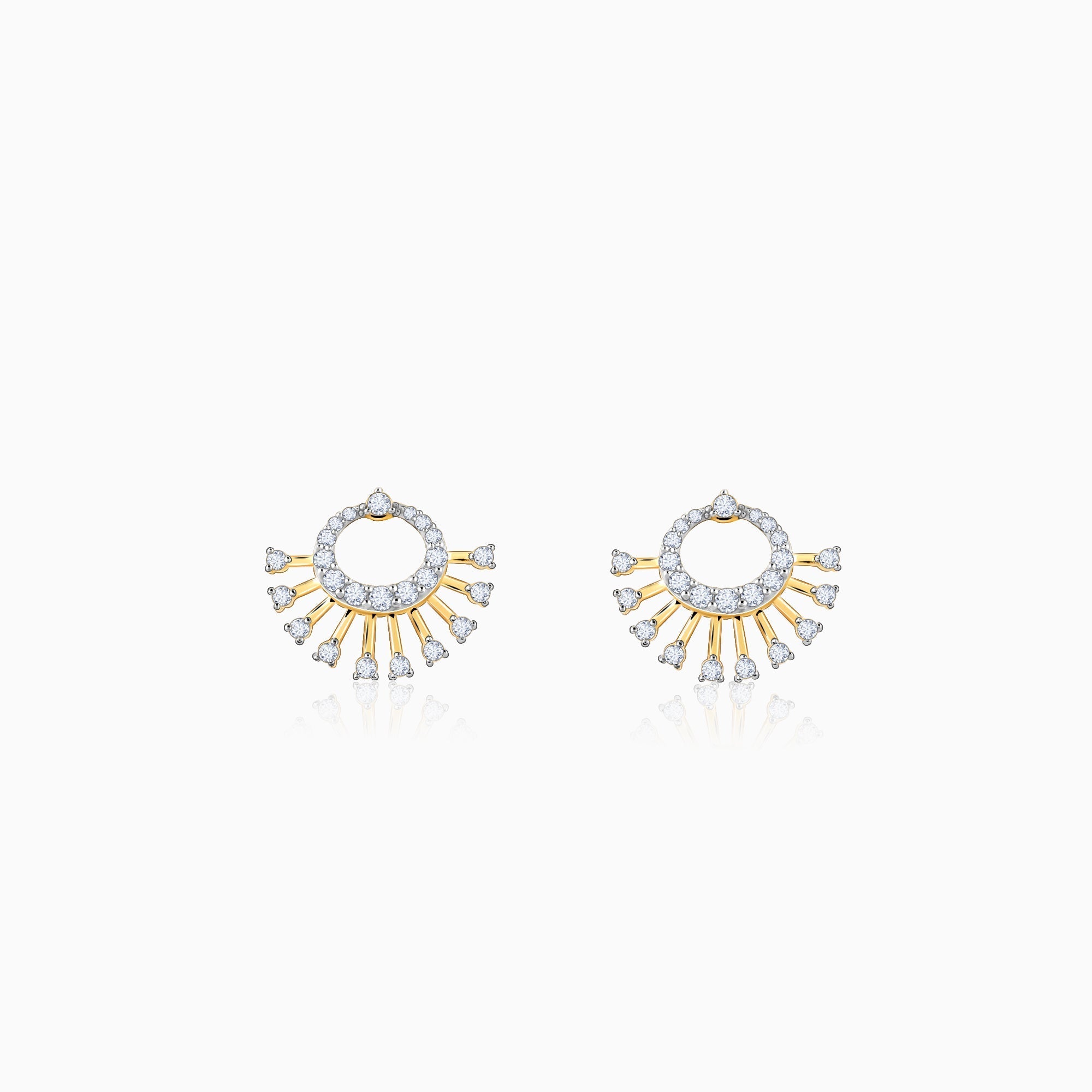 Gold Bella Aura Diamond Earrings - Image 1