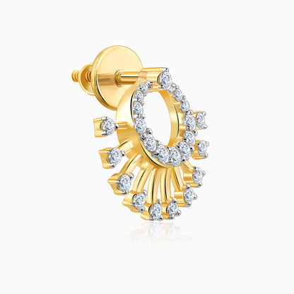 Gold Bella Aura Diamond Earrings