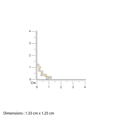 Gold Delightful Sparkle Diamond Ear Cuffs