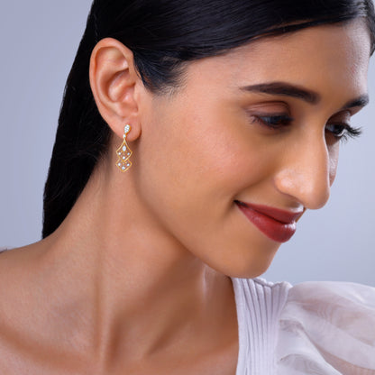 Gold Layered Luxe Lab Grown Diamond Earrings