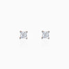 Rose Gold Pretty Solitaire Lab Grown Diamond Studs