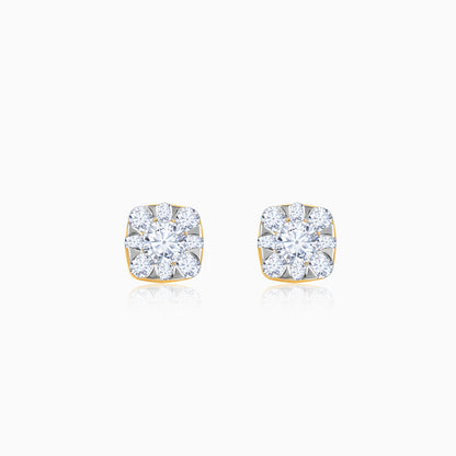 Gold Cosmic Star Lab Grown Diamond Earrings