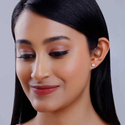 Gold Cosmic Star Lab Grown Diamond Earrings