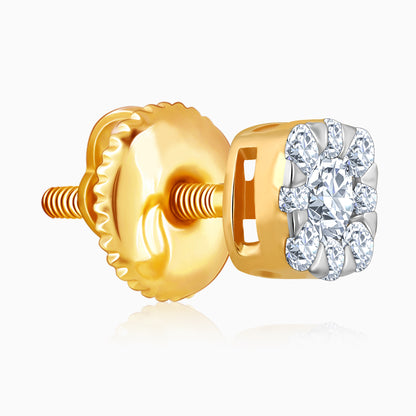 Gold Cosmic Star Lab Grown Diamond Earrings