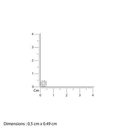 Circular gold earrings with lab-grown diamonds





