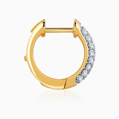 Gold Lunar Loops Diamond Earrings