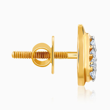 Gold Mango Gleam Lab Grown Diamond Earrings