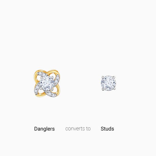 Gold Spring Promise Lab Grown Diamond Earrings