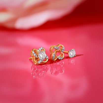 Gold Spring Promise Lab Grown Diamond Earrings