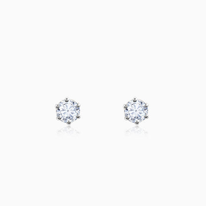 Gold Blossom Halo Lab Grown Diamond Earrings