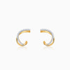 Gold Diana J-hoop Lab Grown Diamond Earrings