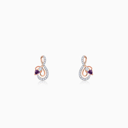 Rose Gold Musically Her Lab Grown Diamond Earrings