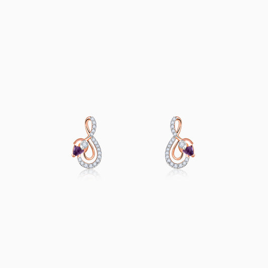Rose Gold Musically Her Lab Grown Diamond Earrings