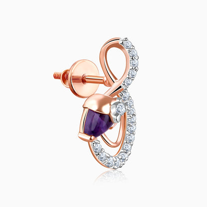 Rose Gold Musically Her Lab Grown Diamond Earrings