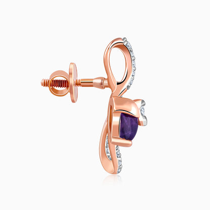 Rose Gold Musically Her Lab Grown Diamond Earrings
