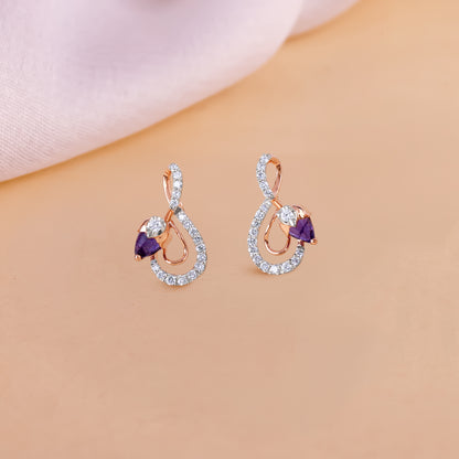 Rose Gold Musically Her Lab Grown Diamond Earrings