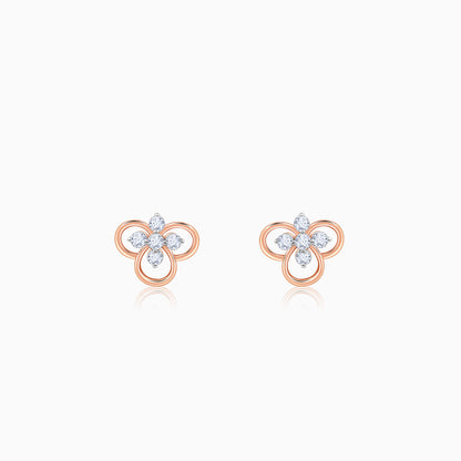 Rose Gold Velora Lab Grown Diamond Stud Earrings
