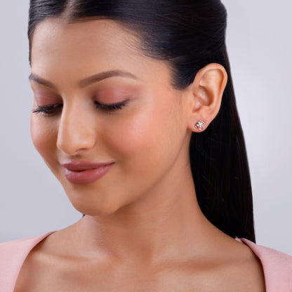 Rose Gold Velora Lab Grown Diamond Stud Earrings