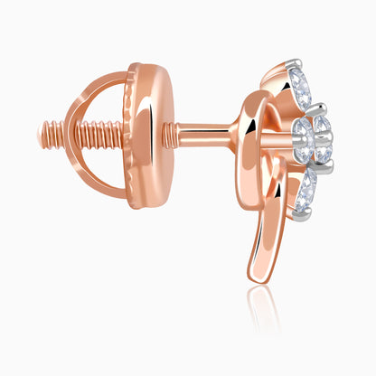 Rose Gold Velora Lab Grown Diamond Stud Earrings