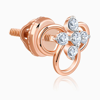 Rose Gold Velora Lab Grown Diamond Stud Earrings