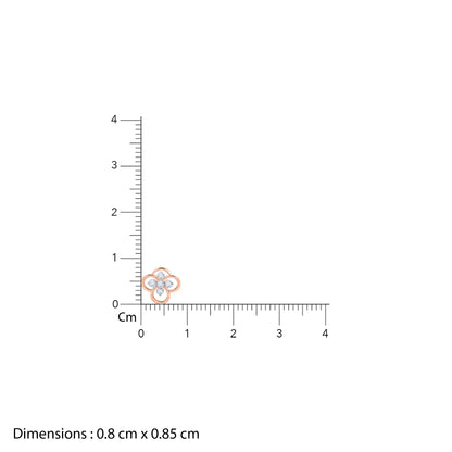 Rose Gold Velora Lab Grown Diamond Stud Earrings