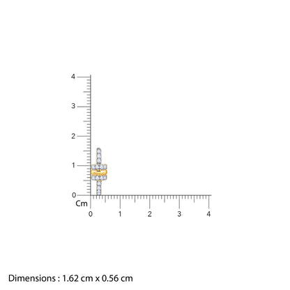 Gold Bela J Hoops Lab Grown Diamond Earrings