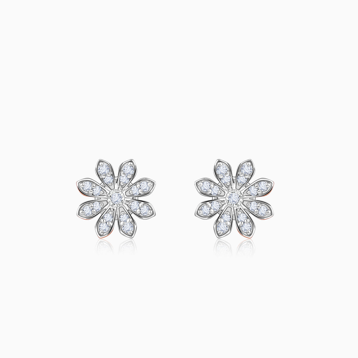 Rose Gold Jasmine Lab Grown Diamond Earrings