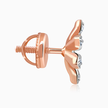 Rose Gold Jasmine Lab Grown Diamond Earrings