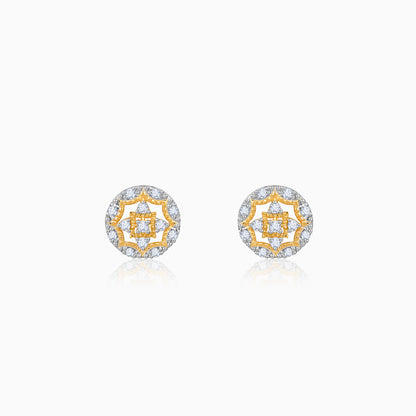 Gold Graceful Wheel Lab Grown Diamond Studs