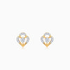 Gold Petal Bloom Lab Grown Diamond Studs