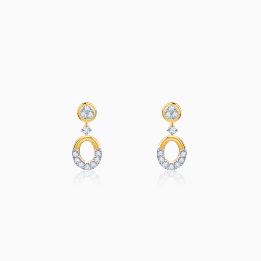 Gold Orb of Grace Lab Grown Diamond Earrings