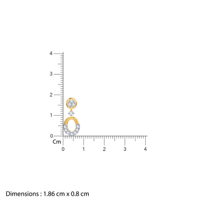 Gold Orb of Grace Lab Grown Diamond Earrings