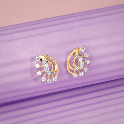 Gold Seraphina Lab Grown Diamond Studs