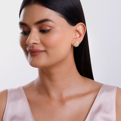 Gold Florentia Lab Grown Diamond Studs