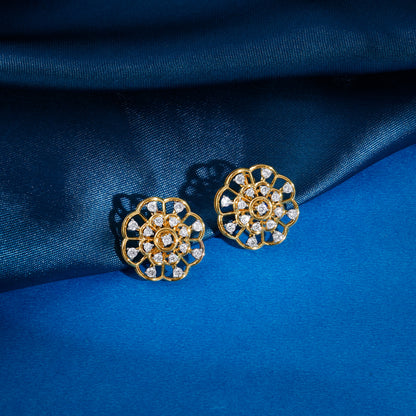 Gold Florentia Lab Grown Diamond Studs