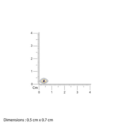 Gold Evil Eye Diamond Earrings