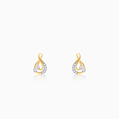 Gold Infinitude Lab Grown Diamond Earrings