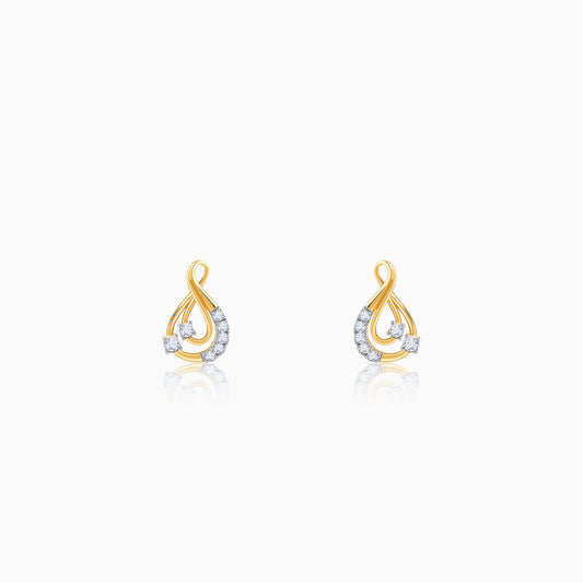 Gold Infinitude Lab Grown Diamond Earrings