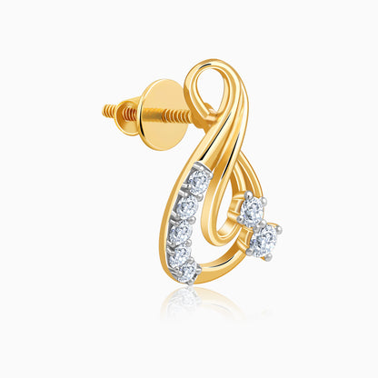 Gold Infinitude Lab Grown Diamond Earrings