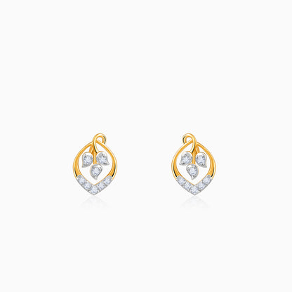 Gold Blooming Grace Lab Grown Diamond Studs