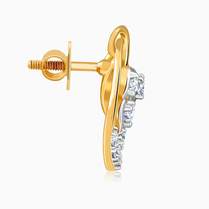 Gold Blooming Grace Lab Grown Diamond Studs